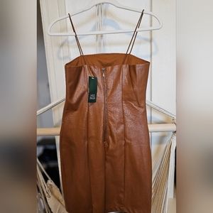 Wild Fable faux leather mini dress